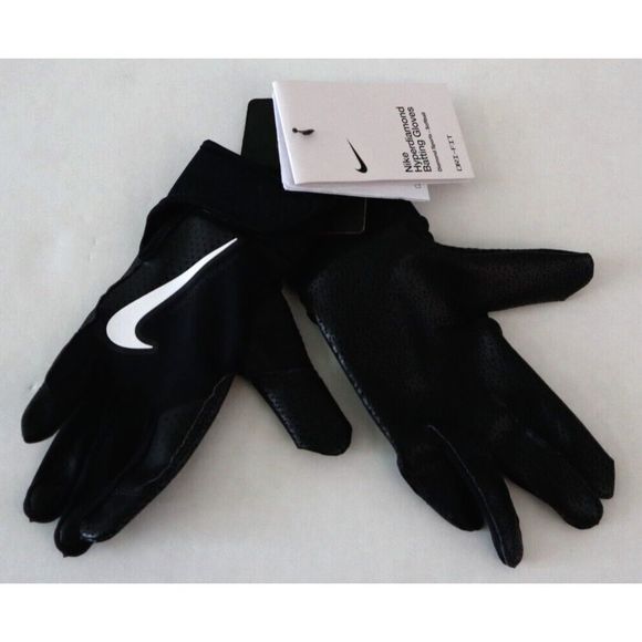 Nike Unisex Adult Sz S Black Dri-FIT Hyperdiamond 2.0 Softball Batting Gloves - Picture 2 of 3